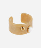 Bracelet ZAG jonc Lomas en acier doré