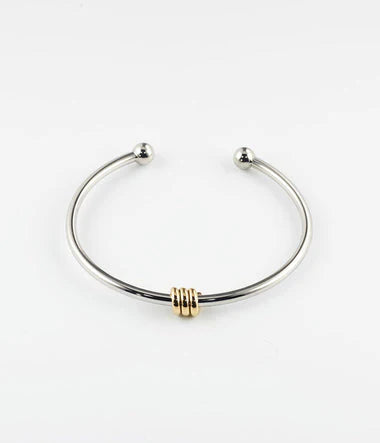 Bracelet ZAG Jonc Pei en acier bicolore 840-3643