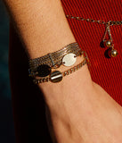 Bracelet ZAG Farinole en acier doré