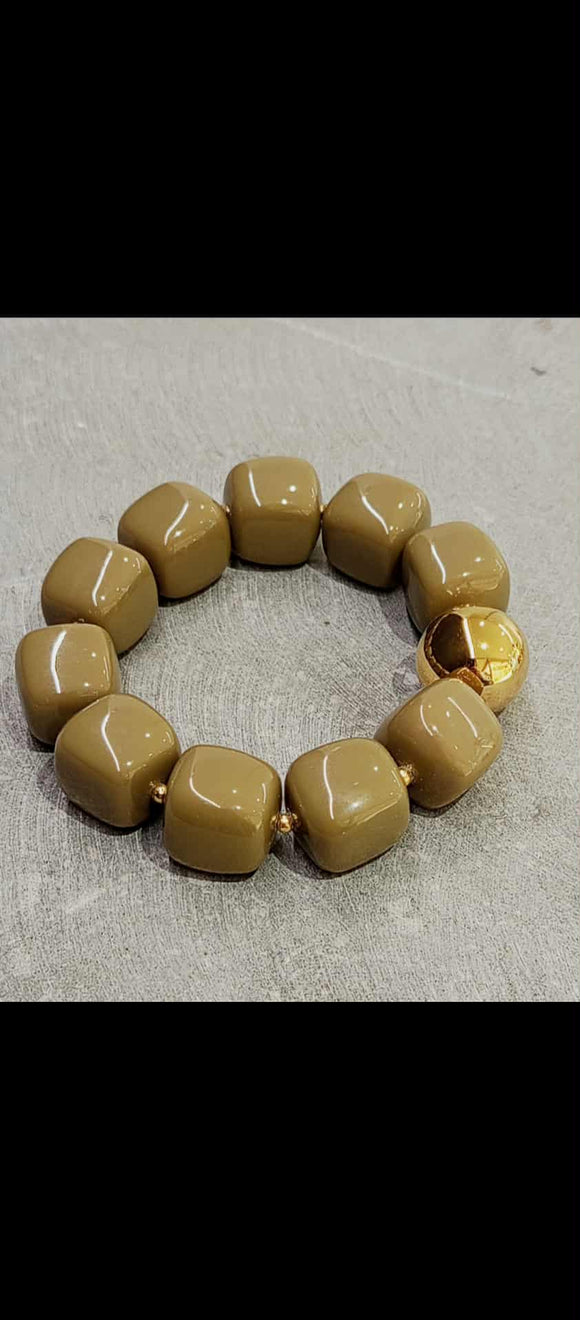 Bracelet ZAG Laios kaki-beige