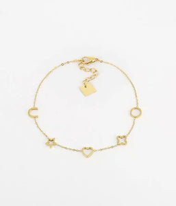 Bracelet ZAG Kalyne en acier doré
