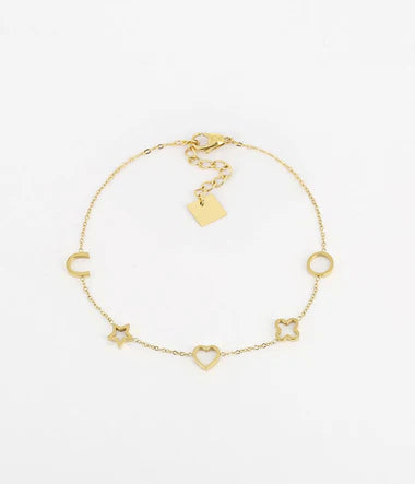 Bracelet ZAG Kalyne en acier doré
