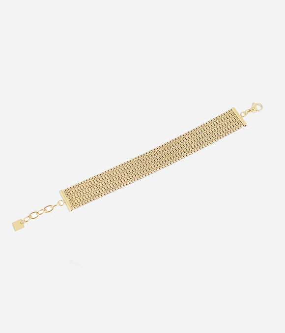 Bracelet ZAG Mencia en acier doré