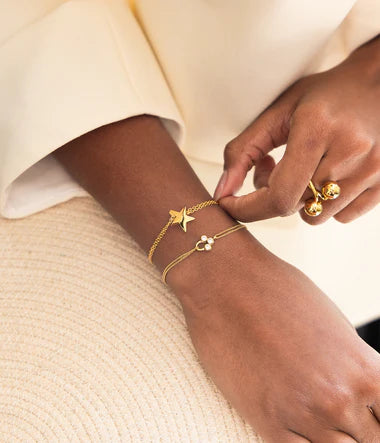 Bracelet ZAG Angel en acier doré