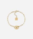 Bracelet Zag Otto en acier doré