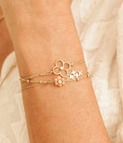 Bracelet Zag Emilia en acier doré