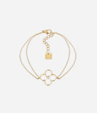 Bracelet Zag Emilia en acier doré