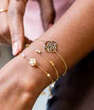 Bracelet ZAG Valda en acier doré