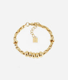 Bracelet Zag Janet en acier doré