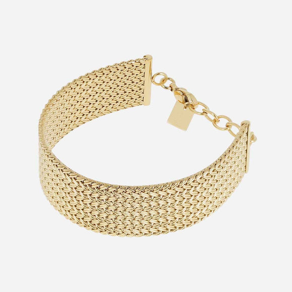 Bracelet ZAG en acier doré 840J821