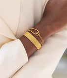 Bracelet ZAG Loelia en acier doré