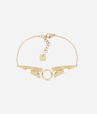 Bracelet Zag Marcello en acier doré