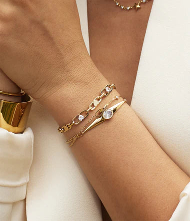Bracelet ZAG Ornella acier doré