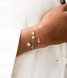 Bracelet ZAG Cyrielle en acier doré