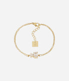 Bracelet Zag Gioia en acier doré