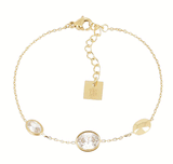 Bracelet ZAG Solyne en acier doré