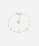 Bracelet Jonc ZAG Galane en acier doré