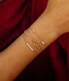 Bracelet ZAG Niamh en acier doré