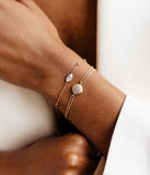 Bracelet ZAG Funtana en acier doré