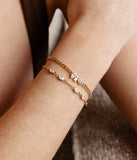 Bracelet ZAG Ugento en acier doré