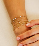 Bracelet Zag Alcamo en acier doré