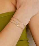 Bracelet ZAG Raddusa en acier doré