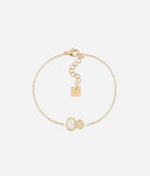 Bracelet ZAG Nicolosi en acier doré