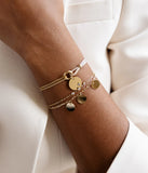Bracelet ZAG Tergu en acier doré