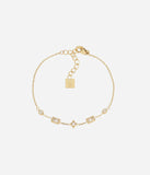 Bracelet ZAG Sersale en acier doré