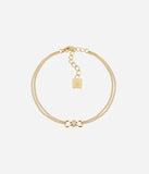 Bracelet ZAG Lucido en acier doré