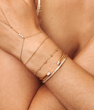 Bracelet ZAG Lysenne en acier doré