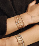 Bracelet ZAG Naïade en acier doré