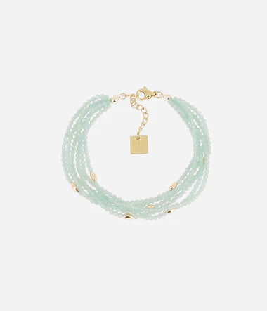 Bracelet ZAG 5 rangs Ray bleu phosphorescent