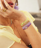 Bracelet ZAG 5 rangs Ray Violet phosphorescent