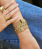 Bracelet ZAG Nyra en acier doré