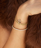 Bracelet ZAG Nero en acier doré
