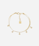 Bracelet ZAG Lazzaro en acier doré