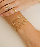 Bracelet ZAG Lazzaro en acier doré