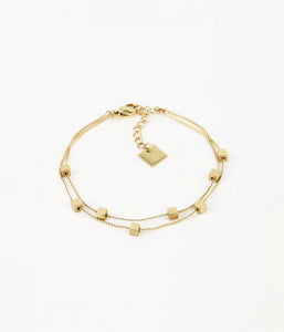 Bracelet ZAG Golden Cube