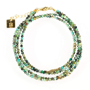 Bracelet ZAG Favela turquoise africaine