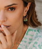 Boucles d'oreilles ZAG Créoles Fafa avec Peridot