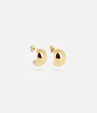 Boucles d'oreilles créoles ZAG Rachel en acier doré