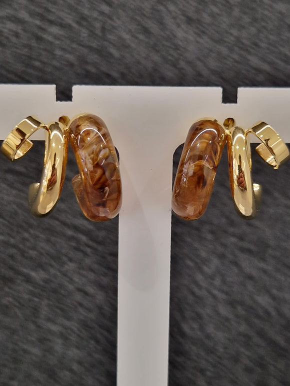 Boucles d'oreilles ZAG Luciana Brune