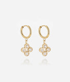 Boucles d'oreilles ZAG Candela en acier doré