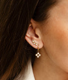 Boucles d'oreilles ZAG Candela en acier doré