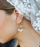 Boucles d'oreilles ZAG Brumelle en acier doré