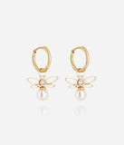 Boucles d'oreilles ZAG Brumelle en acier doré