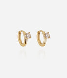 Boucles d'oreilles / piercing ZAG Ayla en acier doré (vendue à l'unité)