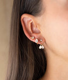 Boucles d'oreilles / piercing ZAG Aaro en acier doré (vendue à la pièce)
