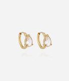 Boucles d'oreilles / piercing ZAG Aaro en acier doré (vendue à la pièce)